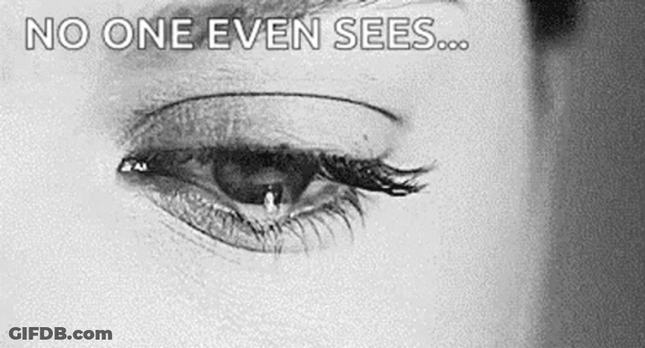 Tears Rolling Down Face Black And White GIF