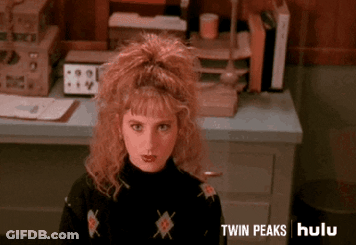 Teasing Kimmy Robertson Twin Peaks GIF