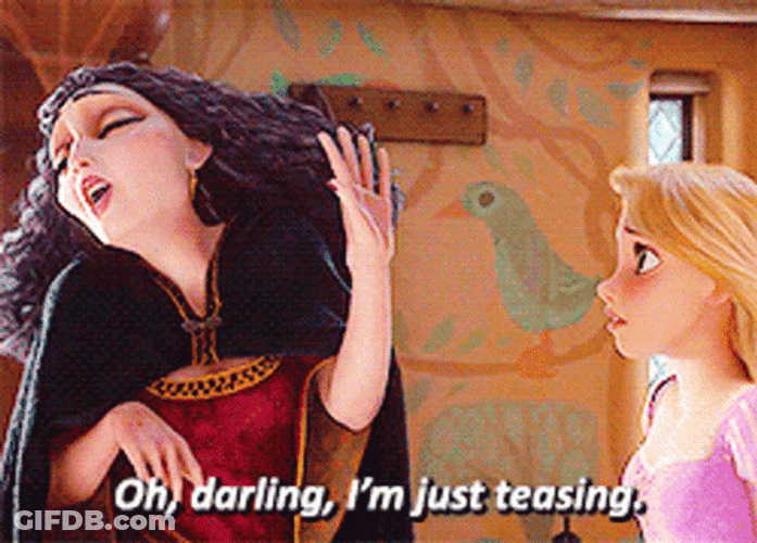 Teasing Mother Rapunzel Tangled Movie GIF