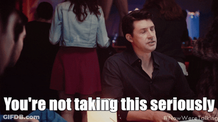 Teasing Now We're Talking Series GIF