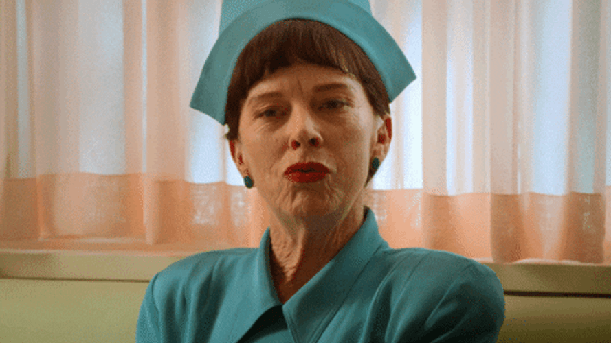Teasing Sarah Paulson Nurse GIF
