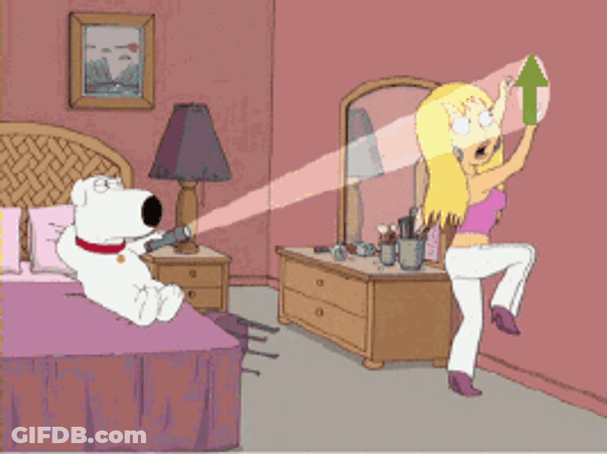 Teasing Silly Bryan Family Guy GIF