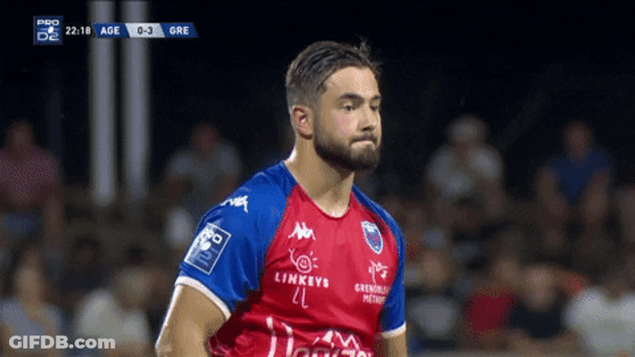 Teasing Tongue Athlete Sport Rugby GIF