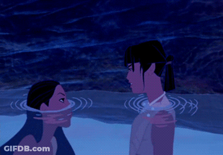 Teasing Water Play Friends Pocahontas GIF