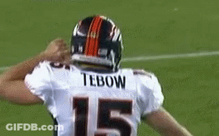 Tebow Football Player Number 15 GIF