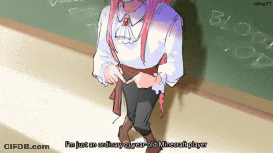 Technoblade As An Ordinary Minecraft Player GIF