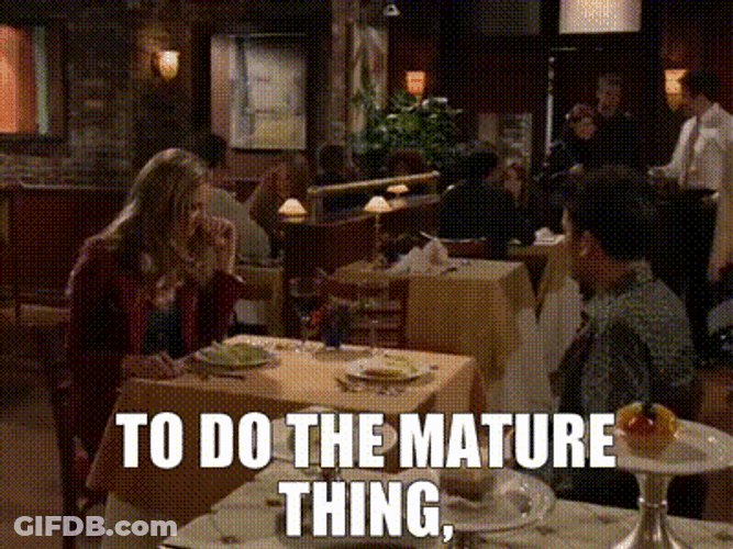 Ted And Victoria Having Matured Conversation GIF