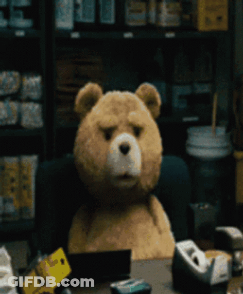 Ted Bear Talking GIF