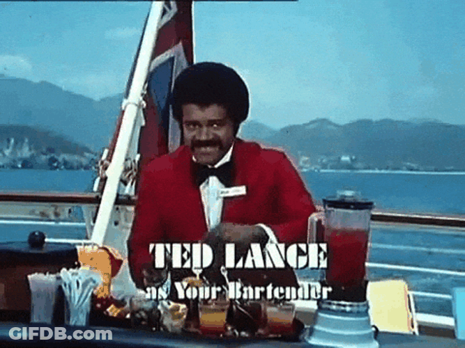 Ted Lance As Your Bartender GIF