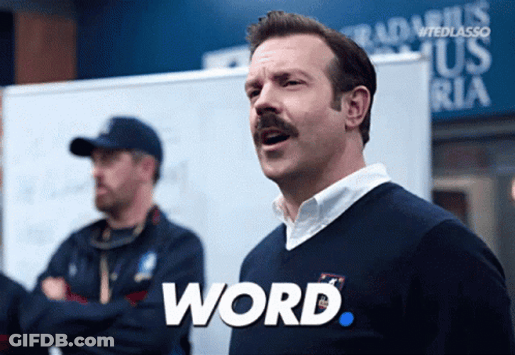 Ted Lasso Believe In Word GIF