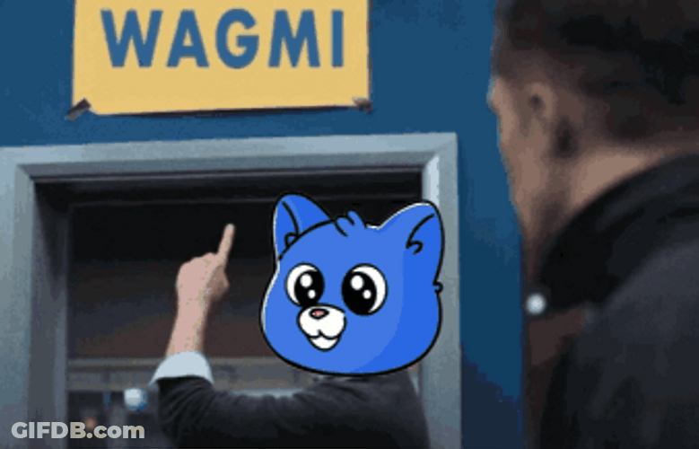 Ted Lasso Believe Sign Replaced With Wagmi GIF