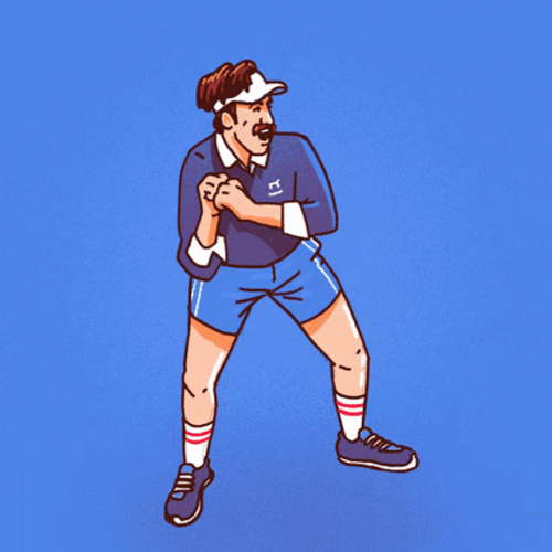 Ted Lasso Carlton Cartoon Dance GIF