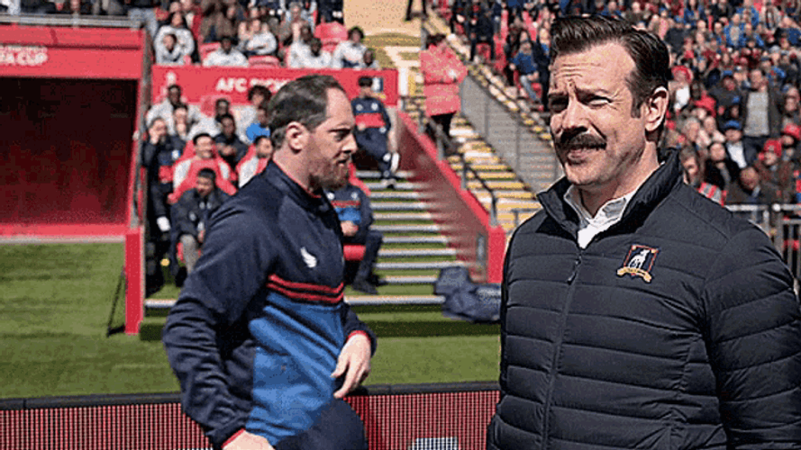 Ted Lasso Coach Beard Falls GIF