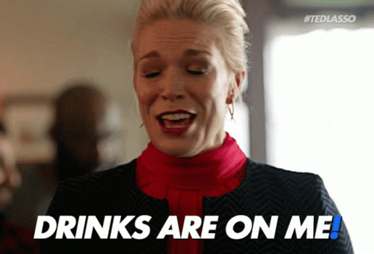 Ted Lasso Rebecca Drinks GIF