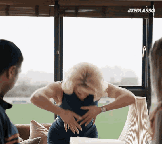 Ted Lasso Rebecca Yoga GIF