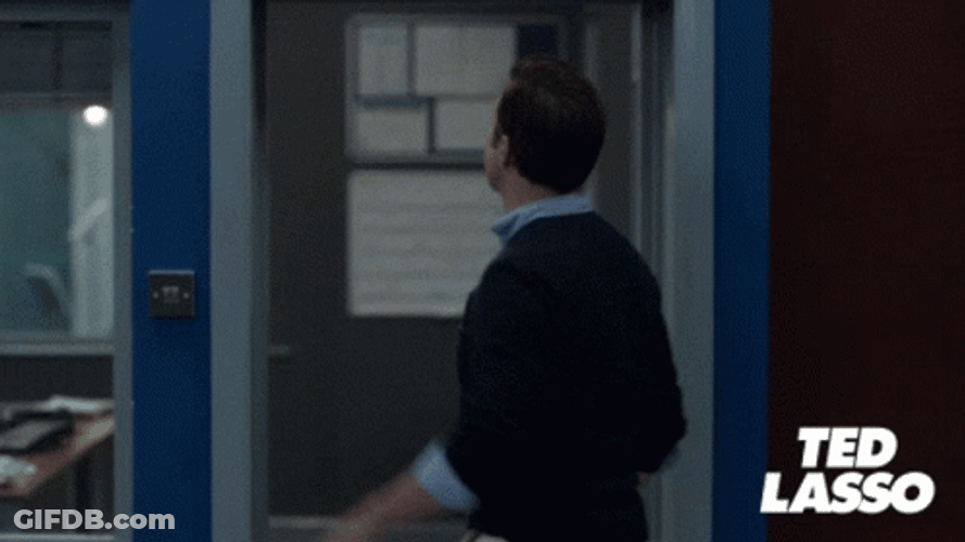 Ted Lasso Slaps Believe Sign GIF