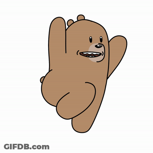 Ted Running Arms Up GIF