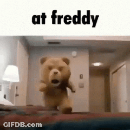 Ted Running At Freddy GIF
