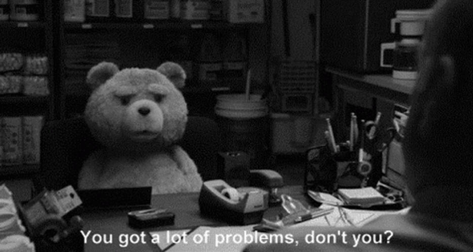 Ted Running Away From Problems GIF