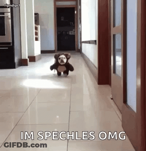 Ted Running Away Speechless GIF