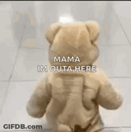 Ted Running Looking For Mama GIF