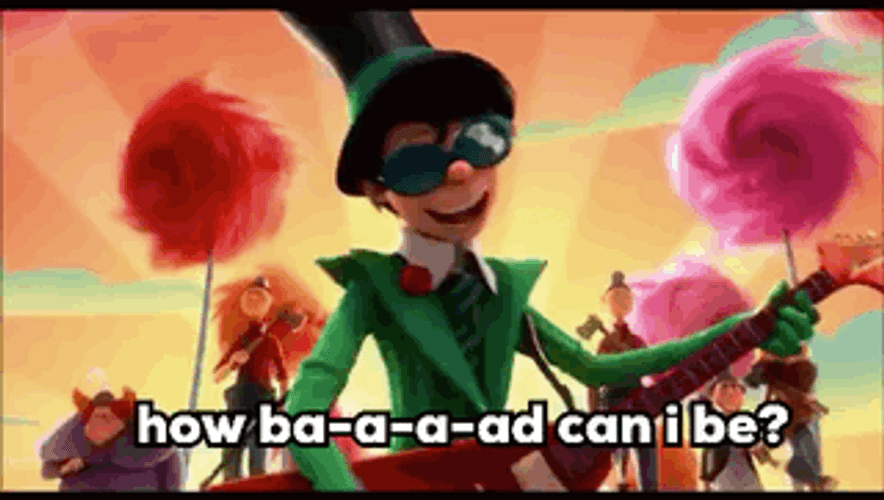 Ted Sings How Bad Can I Be In The Onceler GIF