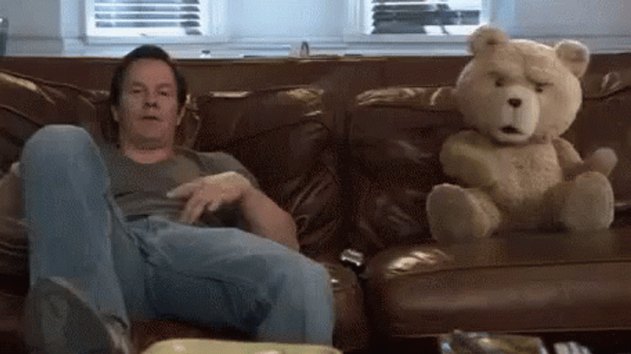 Ted Stop Running Away Just Sitting GIF