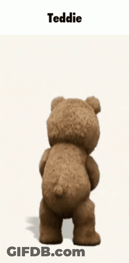 Ted The Bear Shaking Bottle GIF