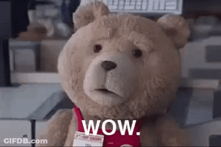 Ted The Bear Wow GIF