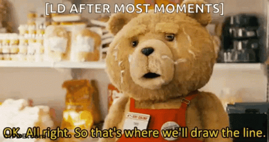 Ted With Messy Face GIF