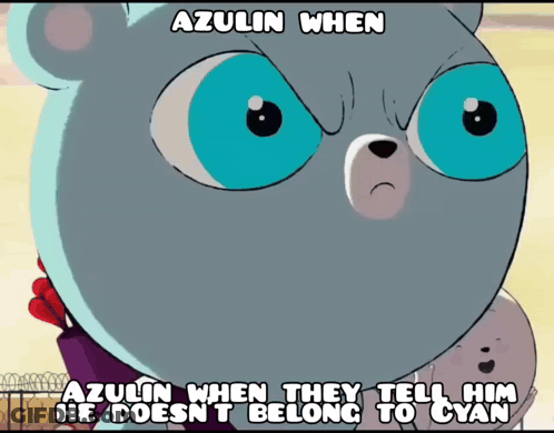 Teddy Bear Azulin Caption GIF