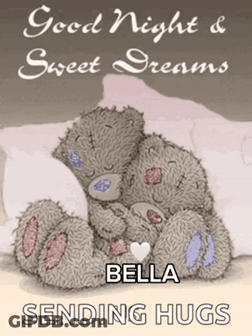 Teddy Bear Bella Sending Hugs GIF