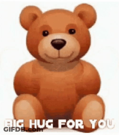 Teddy Bear Big Hug Emoji For You GIF