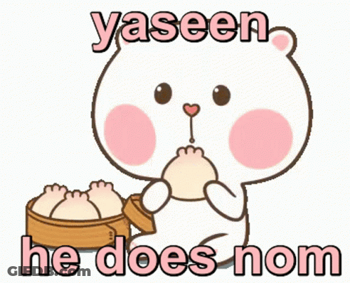 Teddy Bear Eating Dim Sum Yaseen He Does Nom GIF