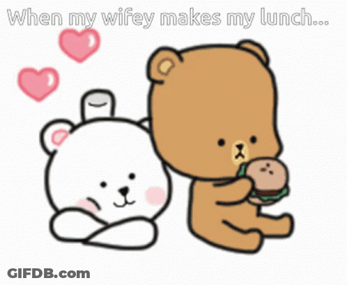 Teddy Bear Eating Sandwich Beside Another Teddy Bear GIF