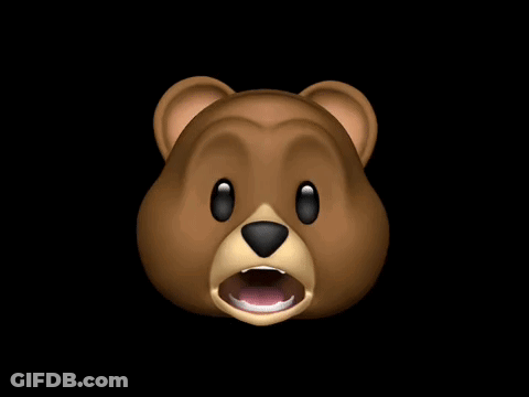 Teddy Bear Face Close Up Black Eyes GIF