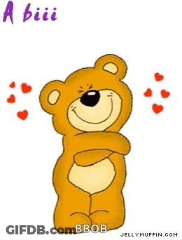 Teddy Bear Giving Big Hug GIF