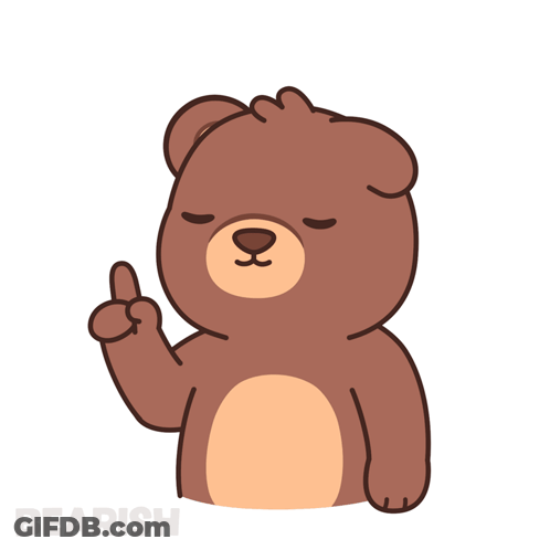Teddy Bear Giving Middle Finger Bearish GIF