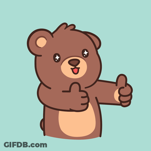 Teddy Bear Giving Thumbs Up GIF