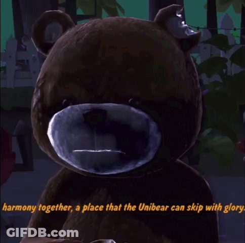 Teddy Bear Harmony Together Unibear Skip With Glory GIF