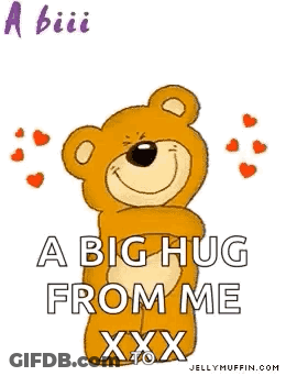 Teddy Bear Holding Arms Big Hug From Me GIF