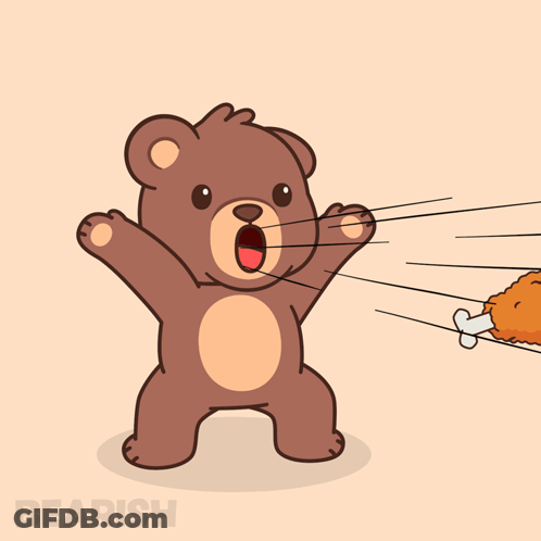 Teddy Bear Holding Camera In Yellow Crocs GIF
