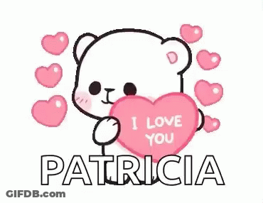 Teddy Bear Holding Heart Saying I Love You GIF