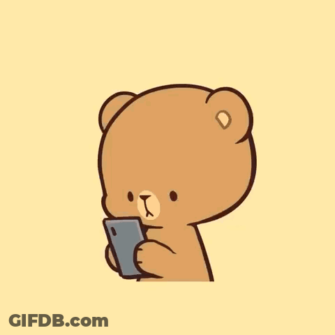 Teddy Bear Holding Thank You Heart GIF