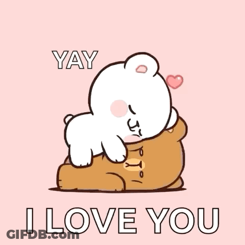 Teddy Bear Hugging Another Saying I Love You GIF
