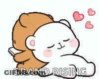 Teddy Bear Hugging Teddy With Grand Rising GIF