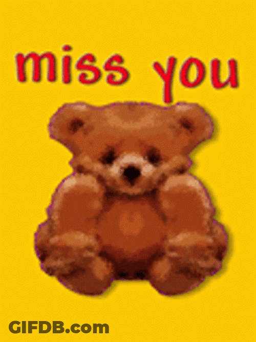 Teddy Bear Image Miss You GIF