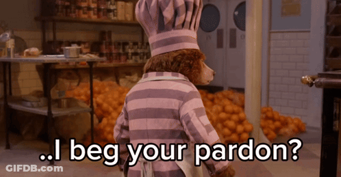 Teddy Bear In Chef Hat Asking For Pardon GIF