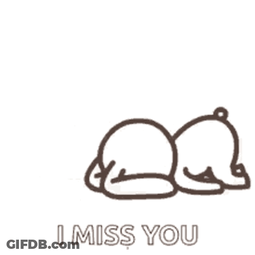 Teddy Bear Laying Down I Miss You GIF