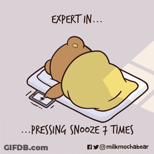 Teddy Bear Lying In Bed Expert In Scrolling GIF
